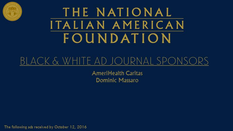 The National Italian American Foundation (NIAF) - Join the Italian